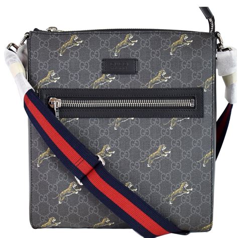 gucci supreme tiger messenger bag|Gucci gg small Messenger bag.